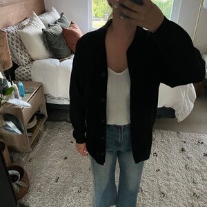 Black Aritzia Wilfred Oversized Sweatef